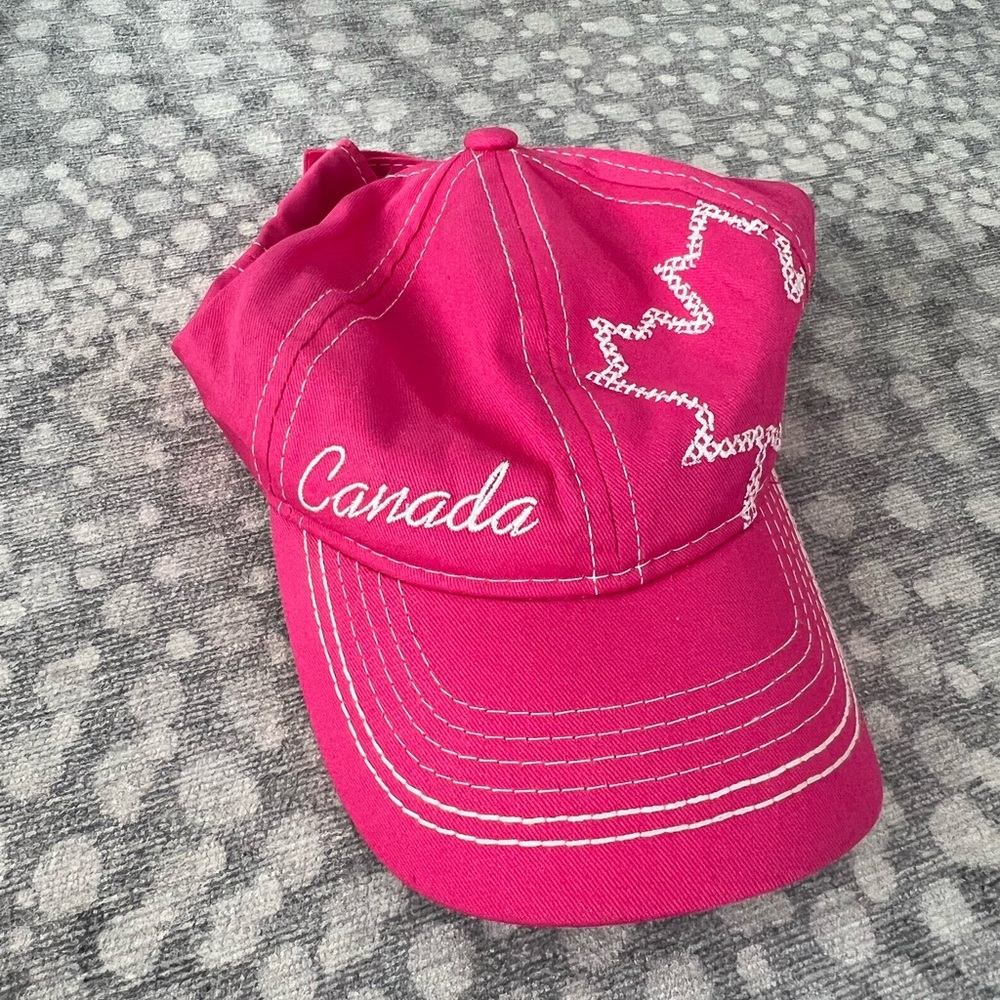 Pink Canada Hat